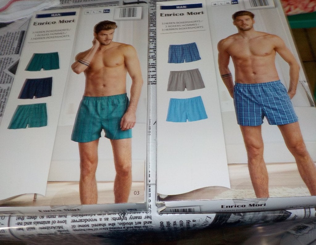 6 boxers homme neufs, Enlèvement, Multicolore, Enrico Mori, Boxer