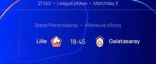 Lille vs Galatasaray 1 billet disponible à domicile !, Tickets & Billets, Cartes en vrac, Une personne, Octobre