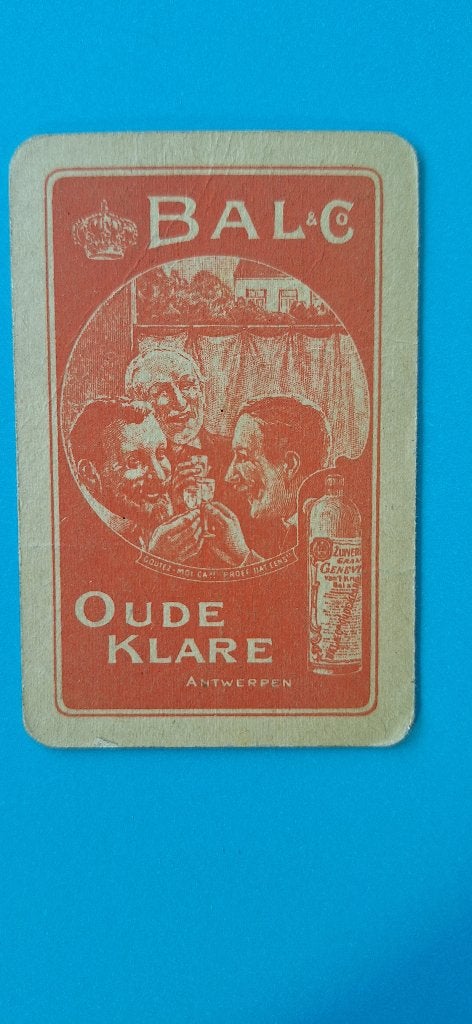 Distillerie de cartes à jouer, distillerie Bal & Co_Anvers_5, Enlèvement ou Envoi, Utilisé, Carte(s) à jouer