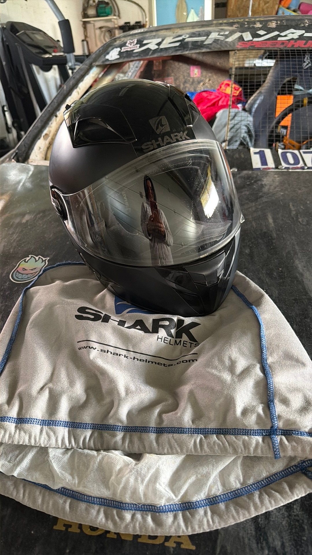 Shark moto helm  nieuw 1 keer gebruikt was iets te groot, Ophalen of Verzenden, Nieuw zonder kaartje, L, Shark