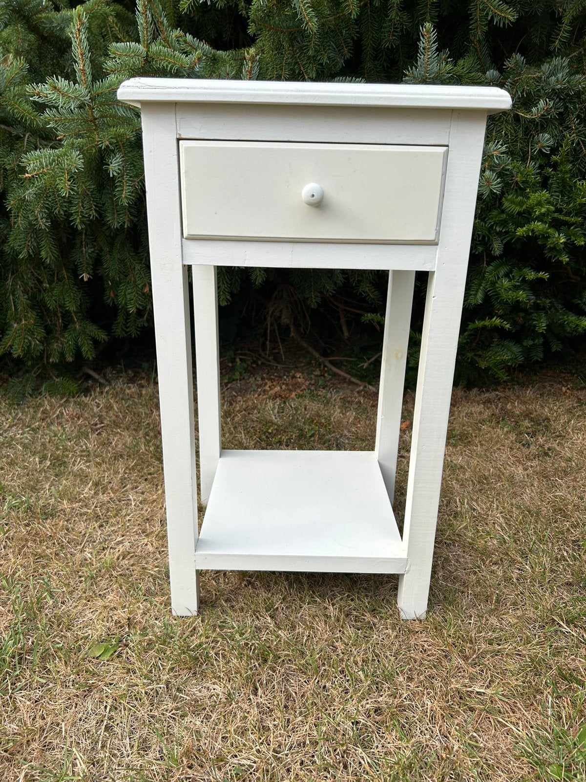 Table de chevet blanche, Ophalen, Gebruikt, Minder dan 45 cm, 55 tot 70 cm