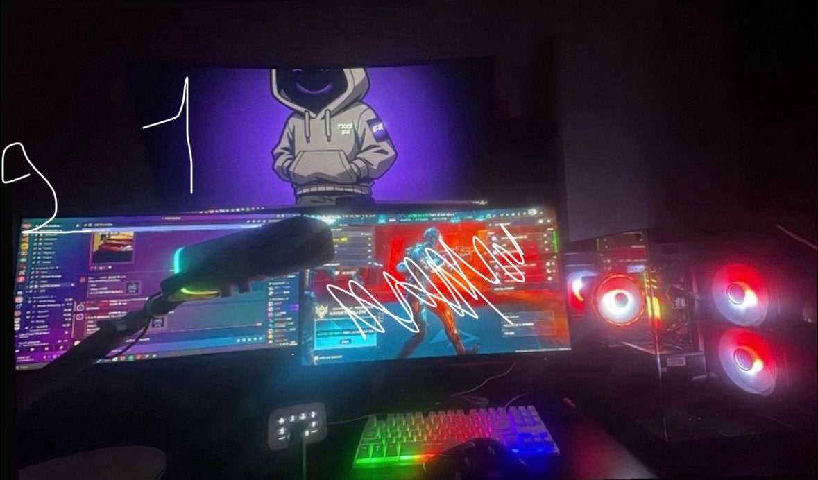 Gaming setup, Computers en Software, Ophalen, Zo goed als nieuw