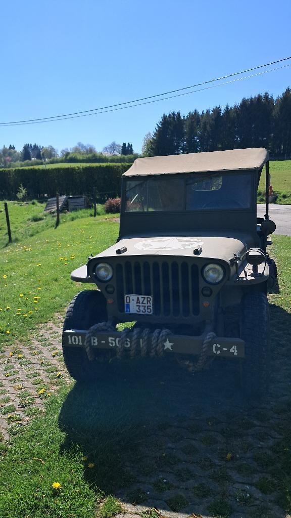 Jeep Hotckiss M201 en parfait état, Auto's, Overige Auto's, 4 zetels, 50 kW, 4 cilinders, Overige bekleding
