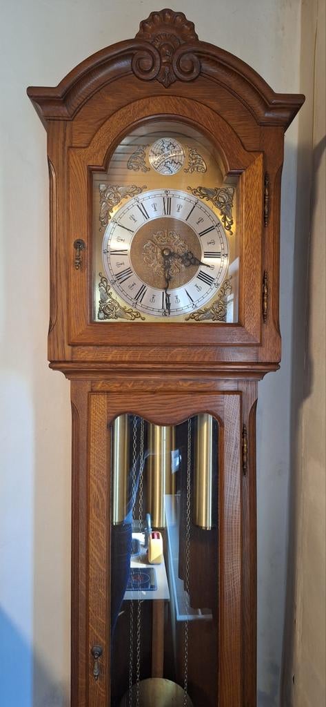 Staande klok Tempus Fugit, Antiek en Kunst, Ophalen