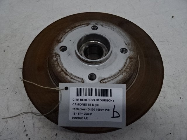 FREIN DISQUE ARRIÈRE Citroën Berlingo (01-2008/06-2018), Autos : Pièces & Accessoires, Utilisé, Citroën
