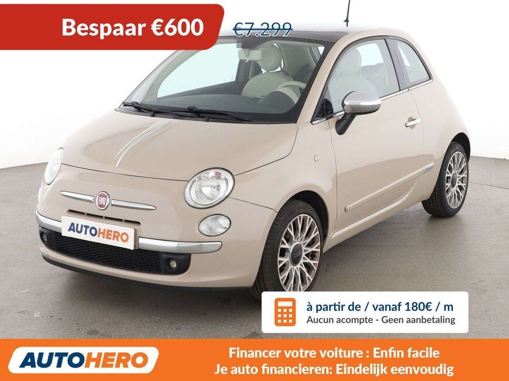 Fiat 500 1.2 Lounge (bj 2015), Voorwielaandrijving, 4 zetels, Gebruikt, 1242 cc