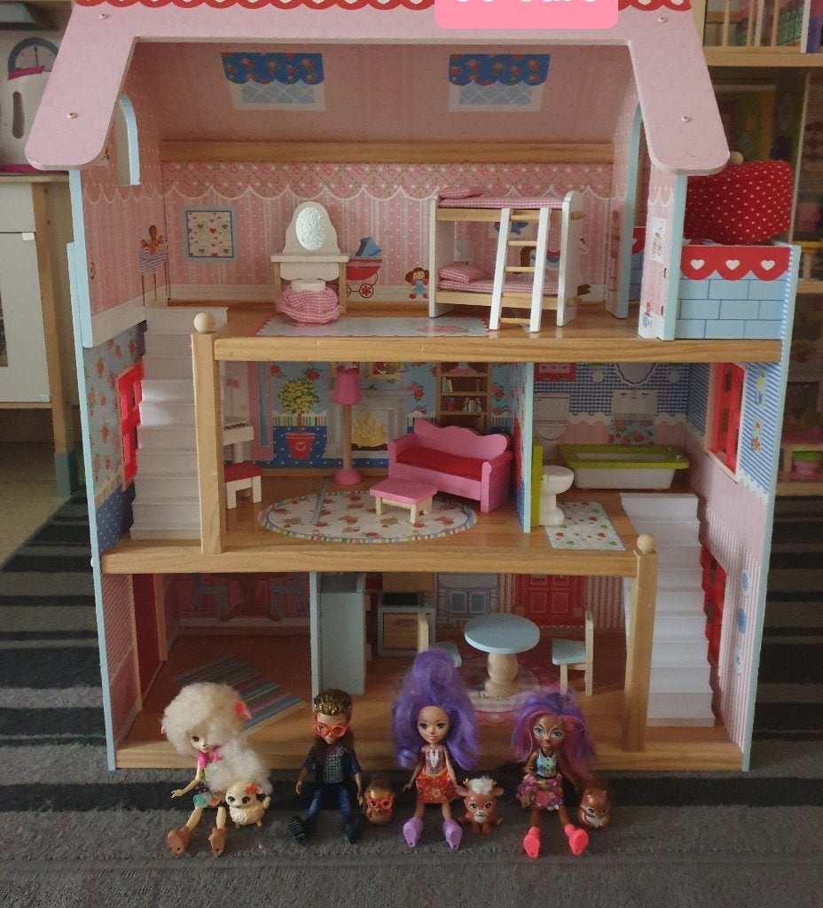 Kidkraft poppenhuis met poppetjes., Kinderen en Baby's, Ophalen, Poppenhuis