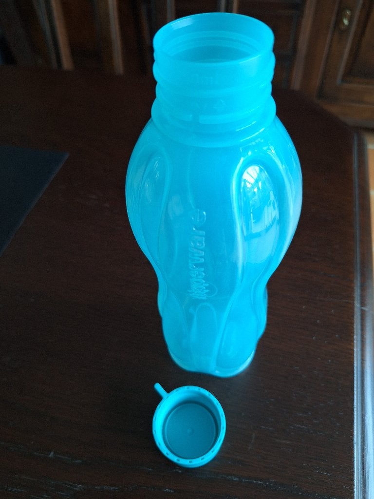 Tupperware ecofles, Huis en Inrichting, Ophalen, Blauw, 750 ml, Zo goed als nieuw