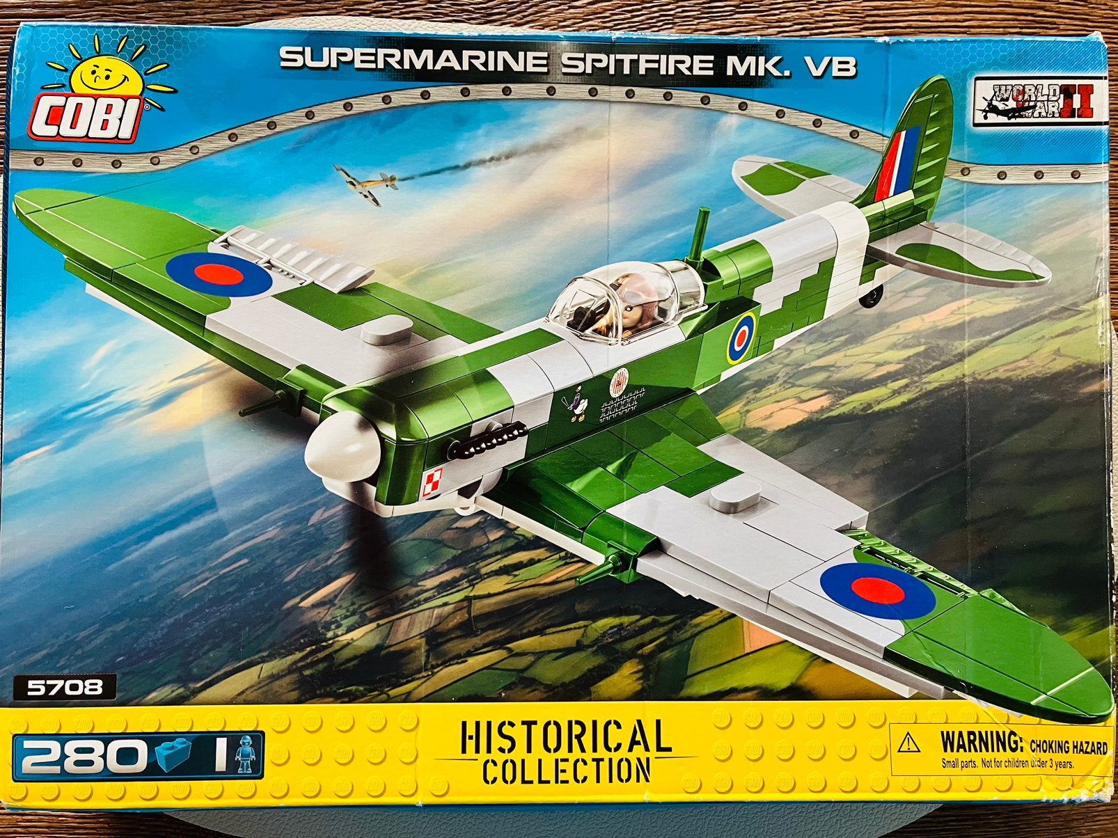 SUPERMARINE SPITFIRE MK. VB COBI 5708, Hobby en Vrije tijd, Ophalen of Verzenden, Gebruikt