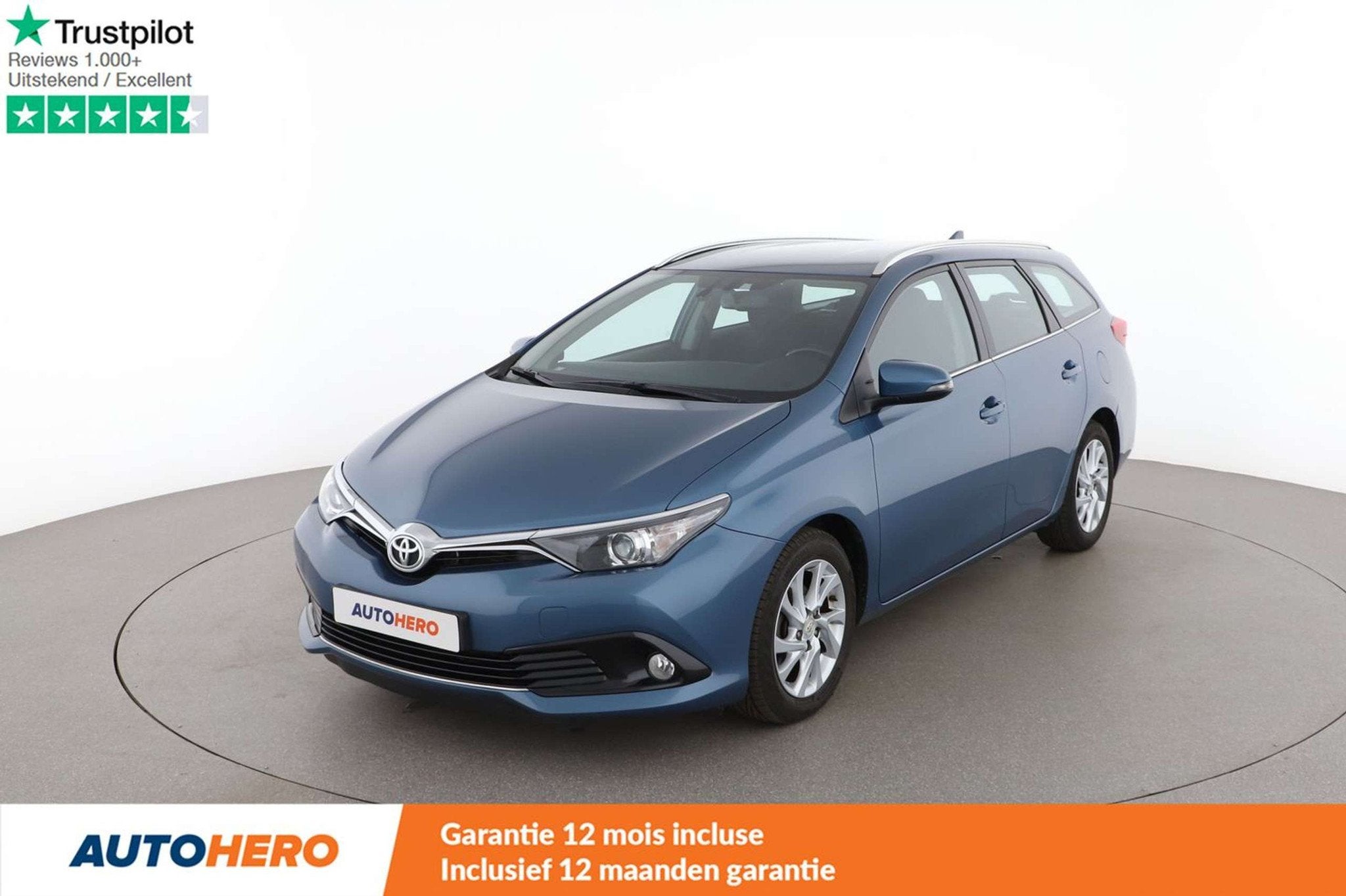 Toyota Auris 1.6 D-4D Comfort (bj 2016), Auto's, Voorwielaandrijving, Stof, Gebruikt, Blauw