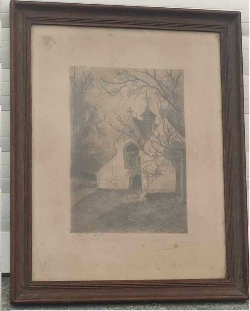Eau forte épreuve d artiste signe pol craps, Antiek en Kunst, Kunst | Etsen en Gravures, Ophalen of Verzenden