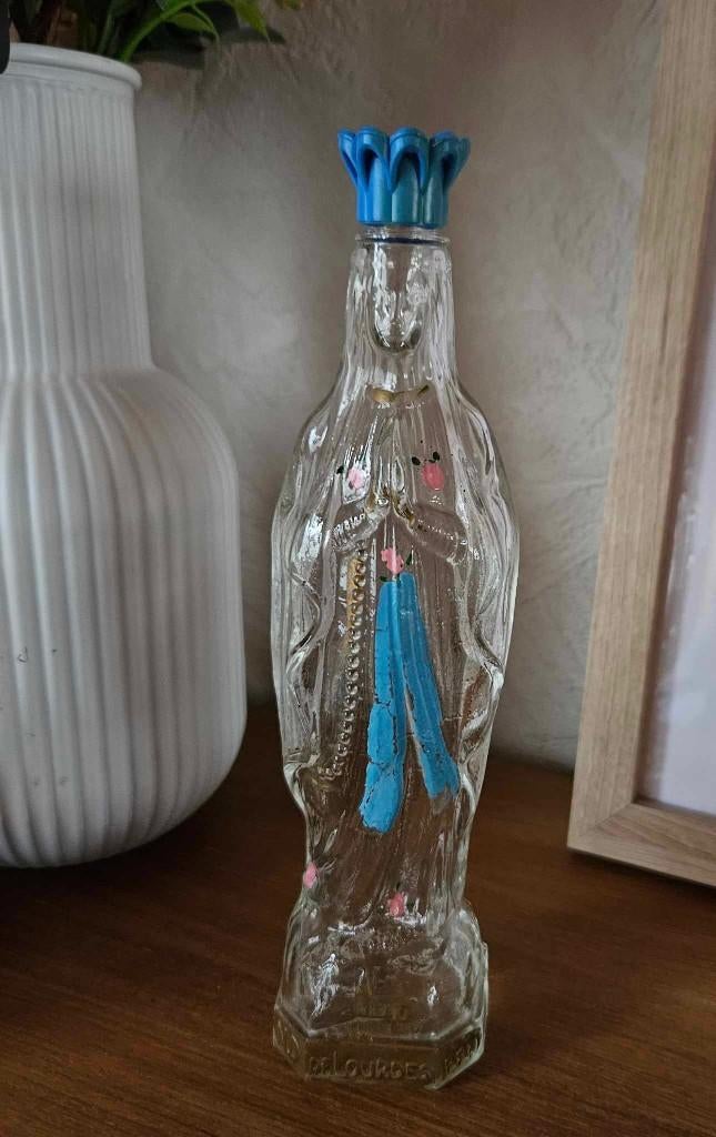Ancien flacon en verre de la Vierge de Lourdes, Enlèvement ou Envoi