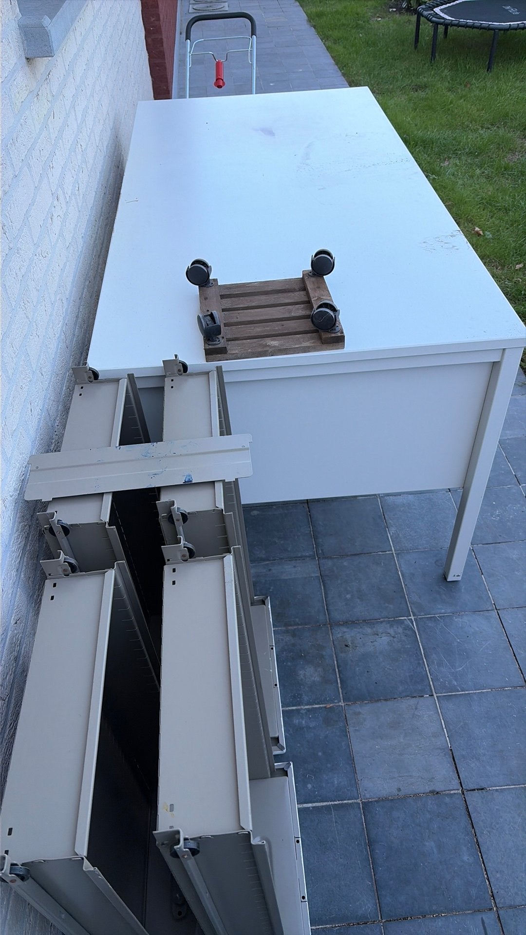 Ijzeren bureau, Doe-het-zelf en Bouw, Ophalen of Verzenden, Gebruikt, 100 tot 250 mm