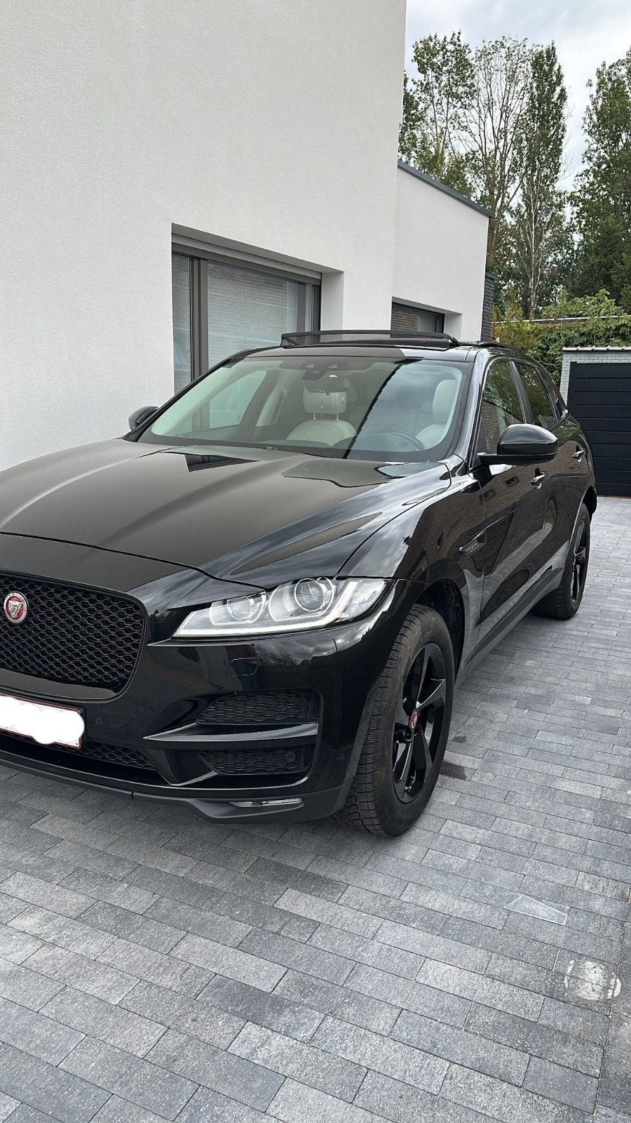 Jaguar F Pace te koop, Auto's, Automaat, Zwart, Leder, Particulier