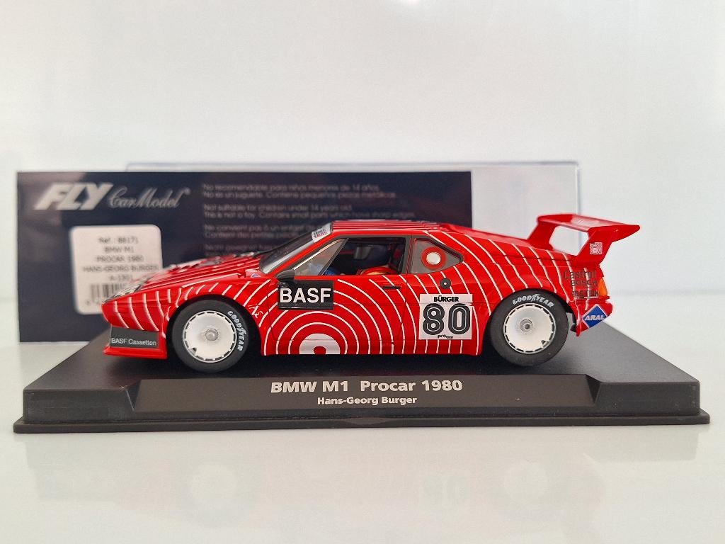FLY BMW M1 Procar 1980 BASF No 80 Hans-Georg Burger A1301, Enfants & Bébés, Jouets | Circuits, Neuf, Circuit, Électrique, Autres marques