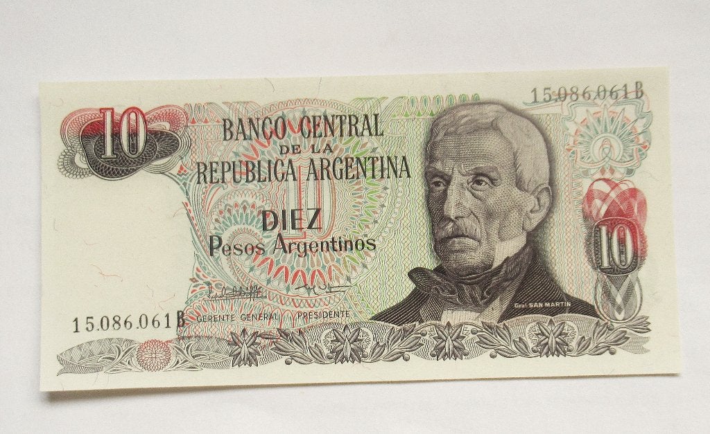 Argentinië 10 Pesos Argentinos  1984, Timbres & Monnaies, Envoi, Amérique du Sud