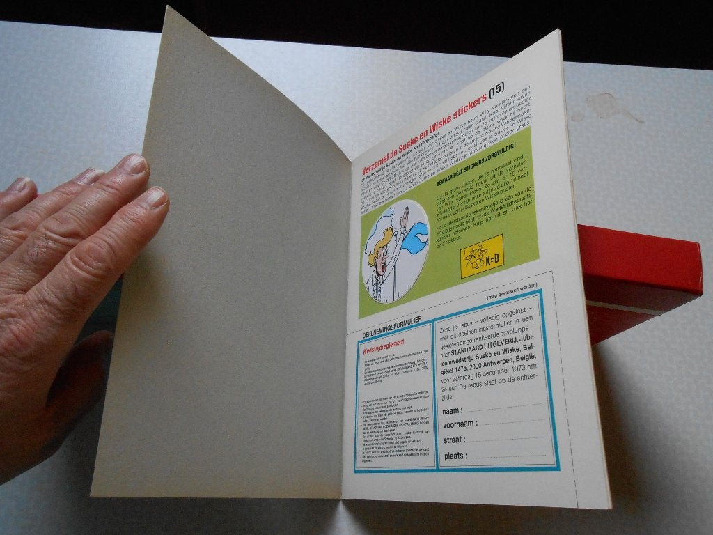 Jerom 52 De brandende beelden 1973 1ste druk. 2x sticker., Boeken, Willy vandersteen, Eén stripboek, Nieuw, Ophalen of Verzenden