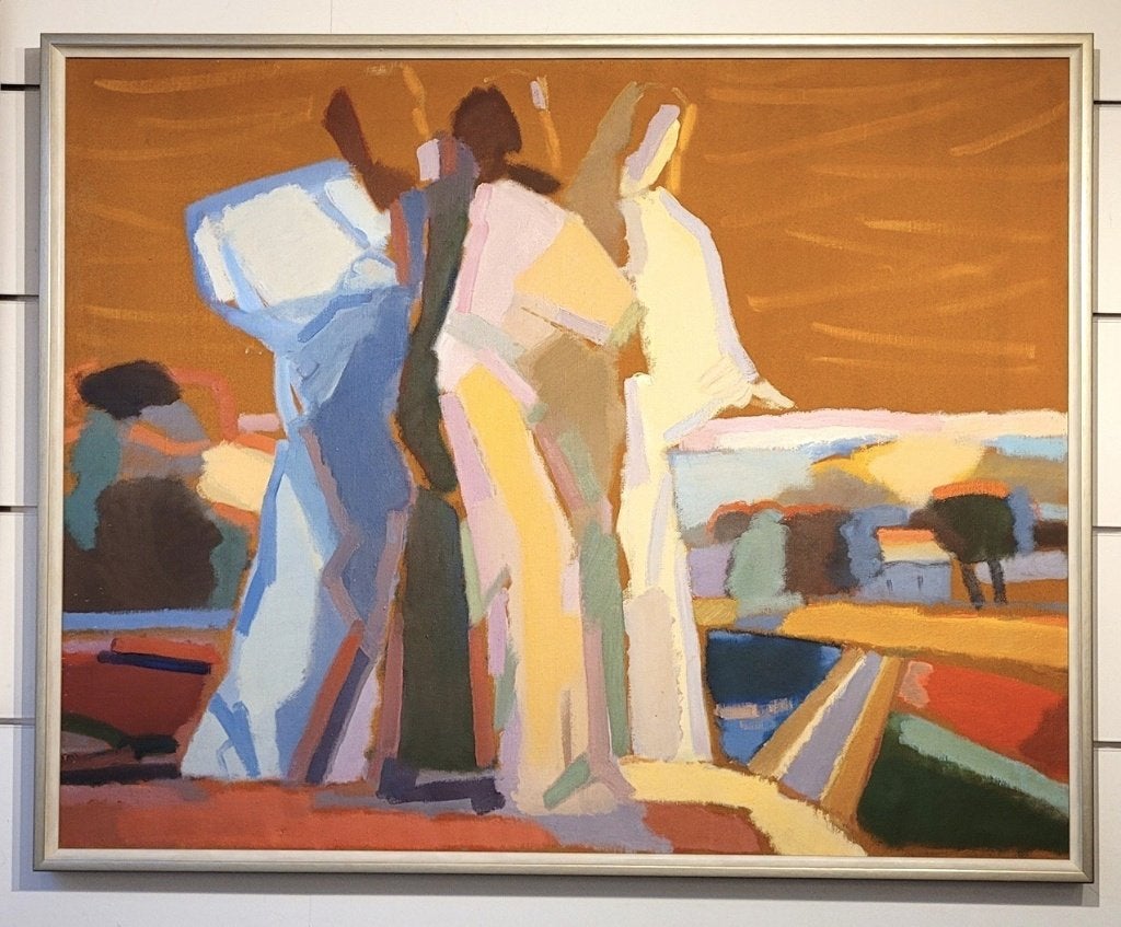 Alexander RIKHTER, samen op weg, Antiquités & Art, Art | Peinture | Classique, Enlèvement, Autres styles, Toile, Signé