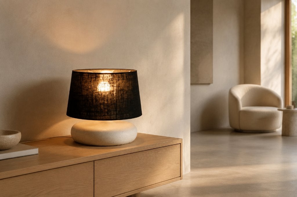 Vintage Terrazzo Table Lamp by Habitat (circa 1990s), Maison & Meubles, Enlèvement, Comme neuf, Vintage