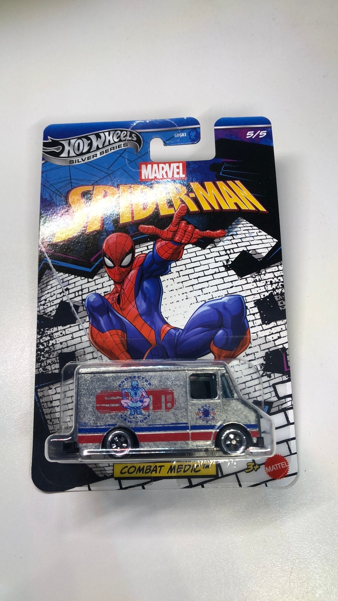Hot Wheels Silver Series Spider-Man Combat Medic 5/5 JKX29, Ophalen of Verzenden, Zo goed als nieuw