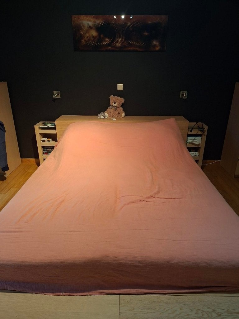 CHAMBRE A COUCHER MALM, Maison & Meubles, Enlèvement, Utilisé, Deux personnes, MODERNE