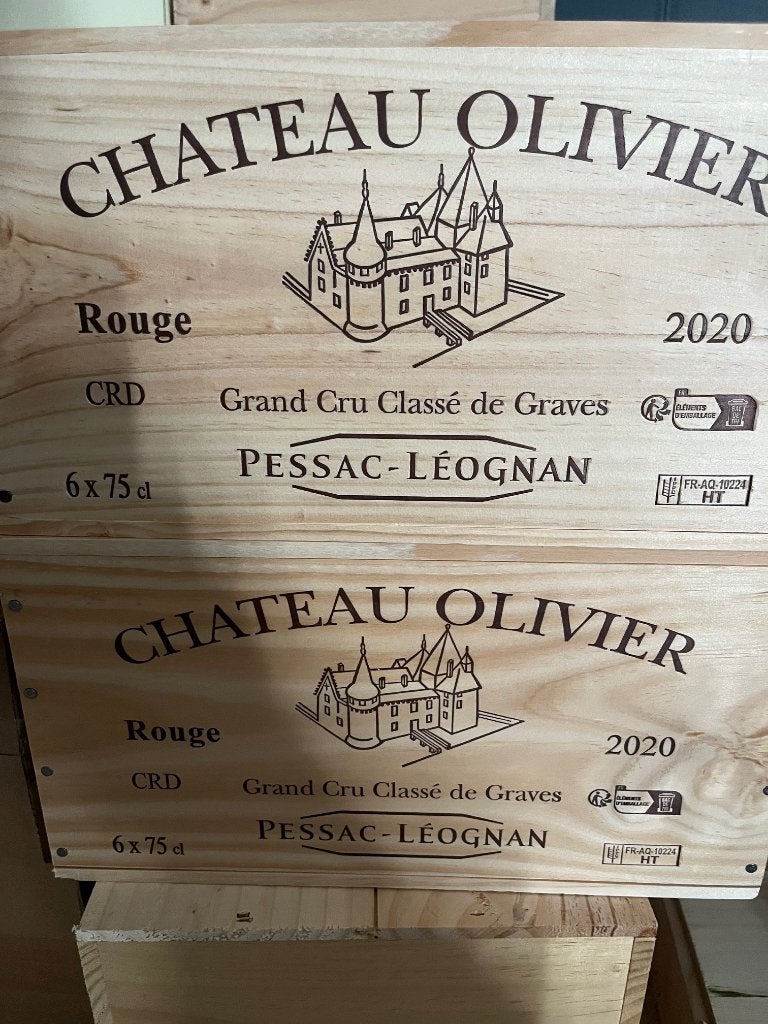 12x Chateau Olivier GCC 2020 CBO6 fermée, Neuf, Pleine, Enlèvement, Vin rouge