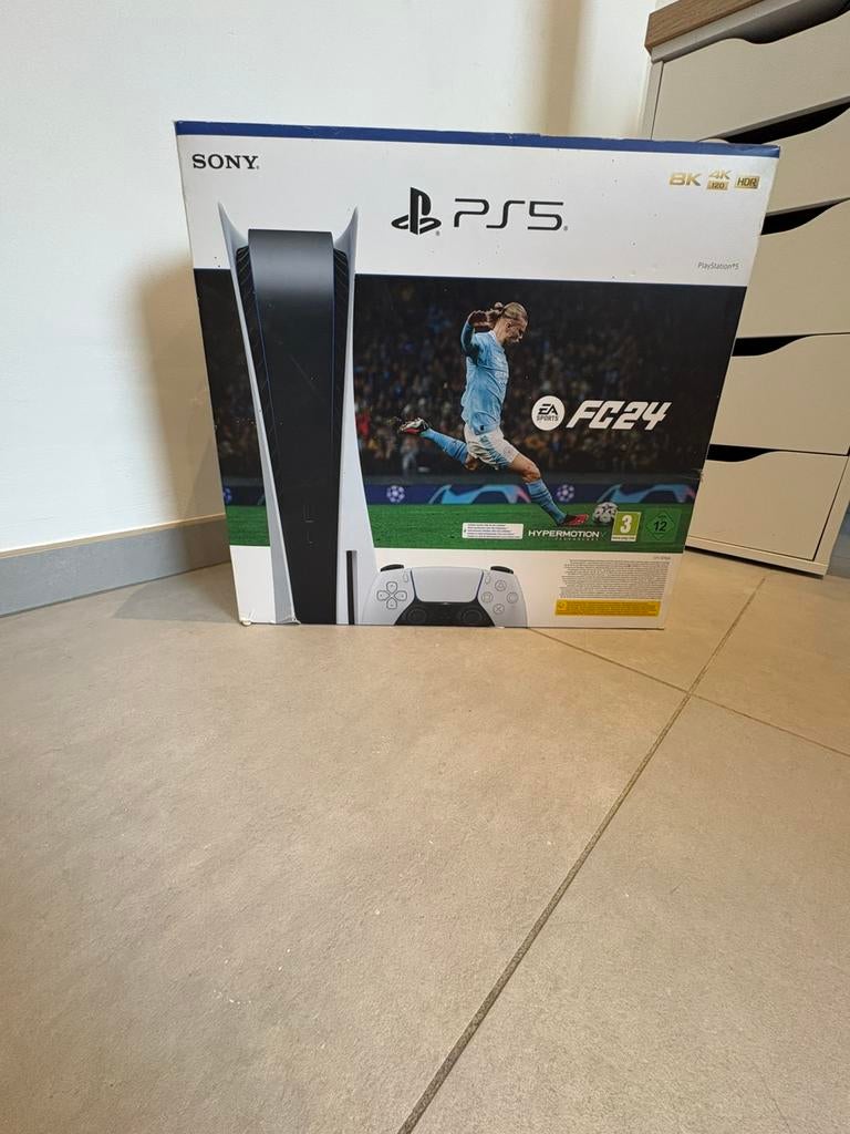 Playstation 5 Disc + 2 Controllers, Games en Spelcomputers, Spelcomputers | Sony PlayStation 5, Zo goed als nieuw, Playstation 5