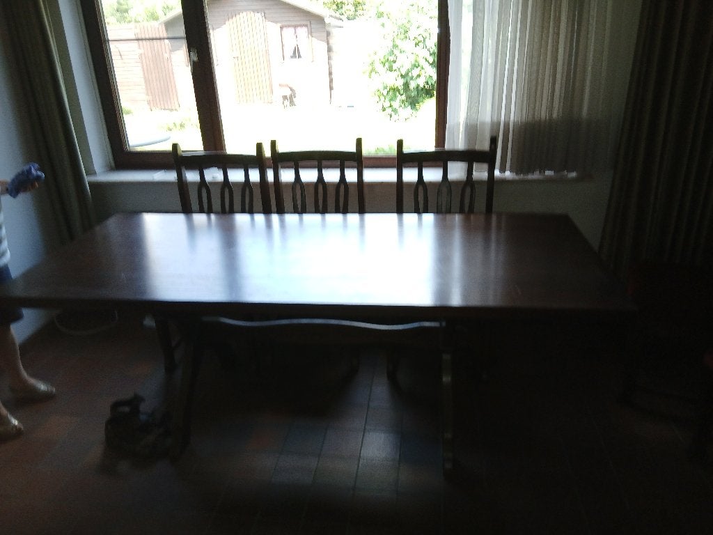 ziken tafel met 8 stoelen, Antiek en Kunst, Ophalen