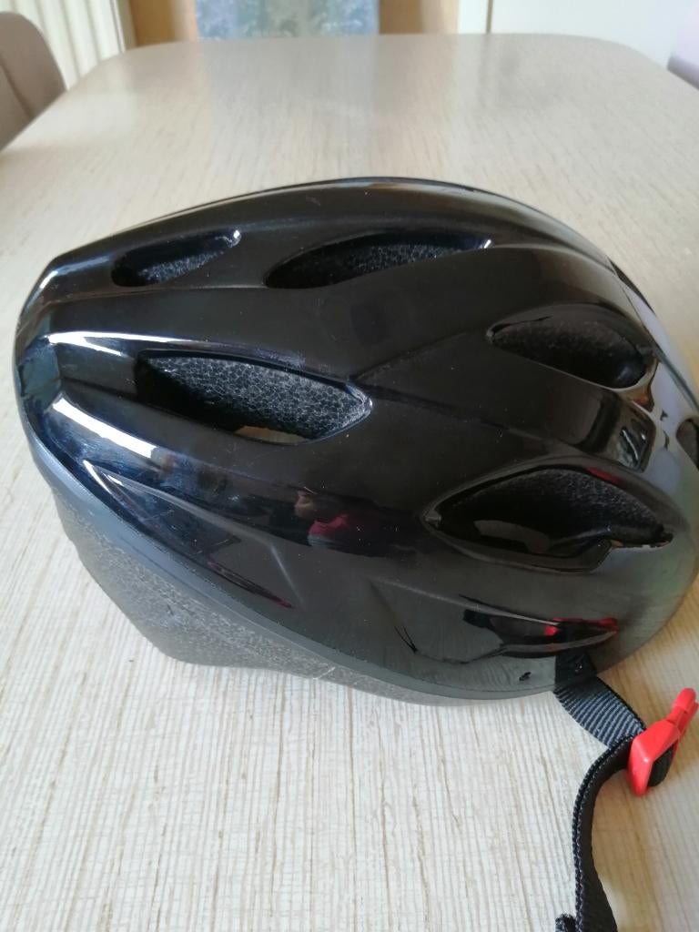 zwarte fietshelm Decathlon maat S, Fietsen en Brommers, Verzenden, Zo goed als nieuw, Dame, S