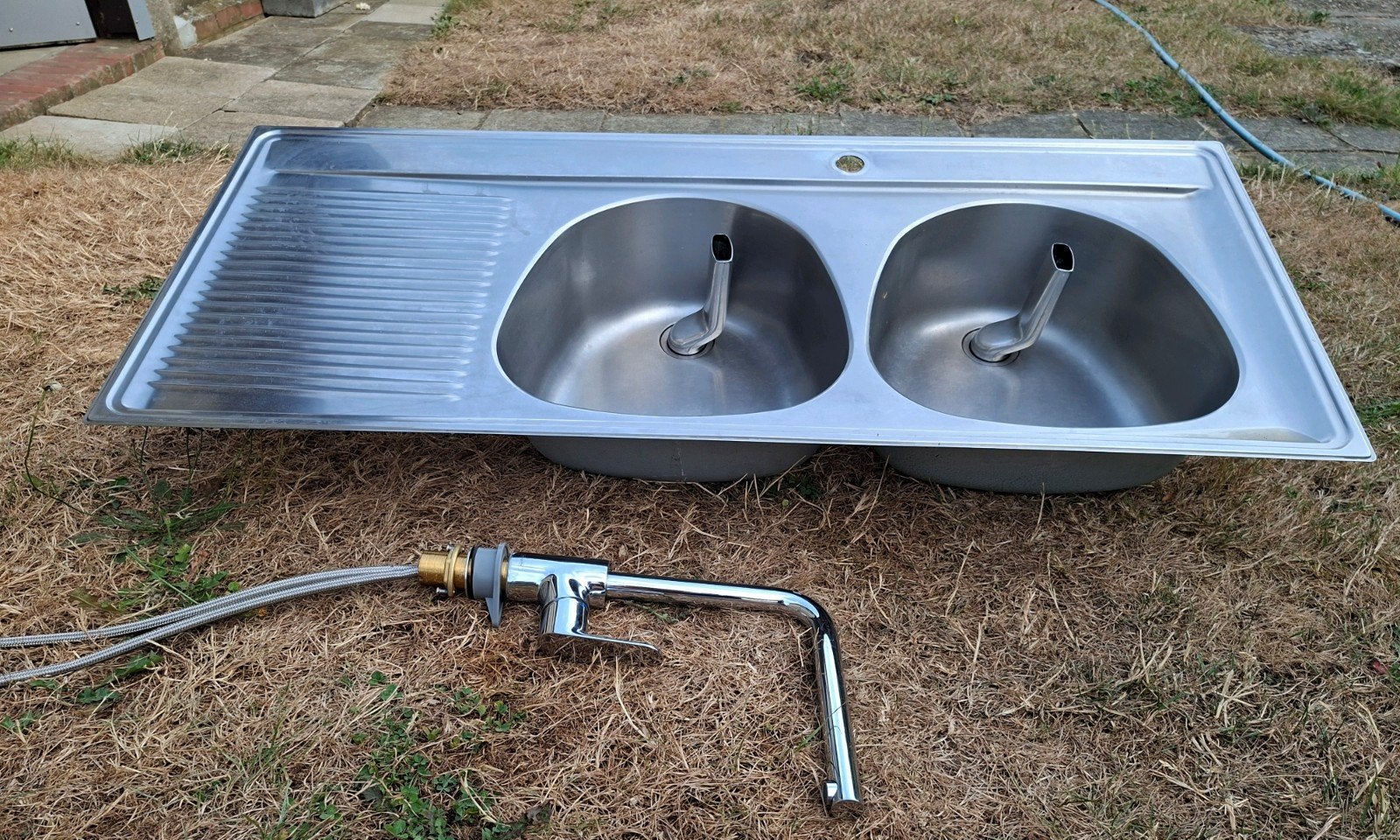 spoelbak inox, Huis en Inrichting, Ophalen, Gebruikt