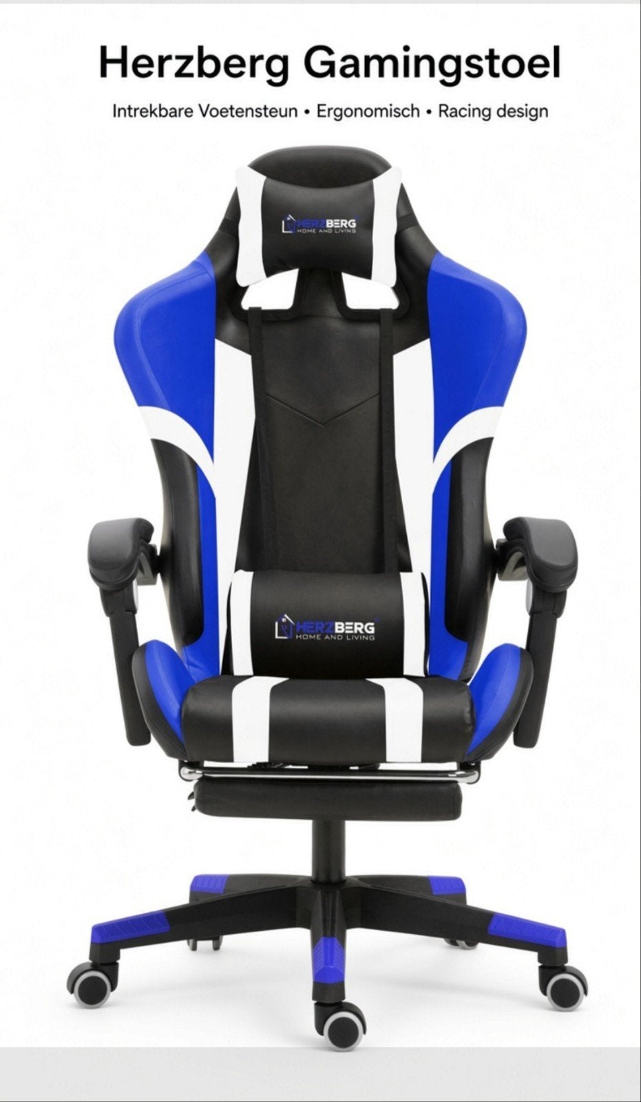 nieuwe gamestoel, Blauw, Nieuw, Ophalen of Verzenden, Bureaustoel