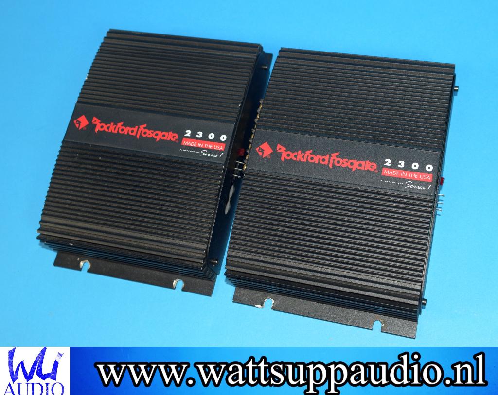Rockford Fosgate 2300 Series 1 versterker set, Ophalen of Verzenden, Gebruikt