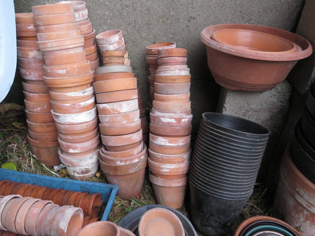 bloempotten en schaaltjes, Enlèvement, Utilisé, Poterie
