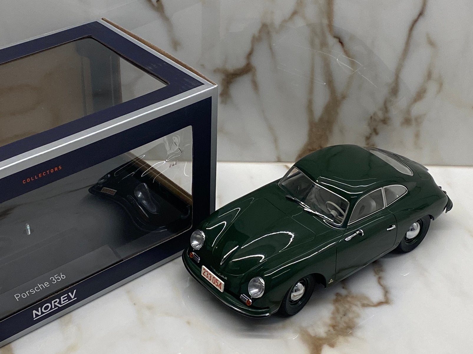 Norev Porsche 356 Coupé - 1954 - 1:18, Ophalen of Verzenden, Zo goed als nieuw, Auto, Norev