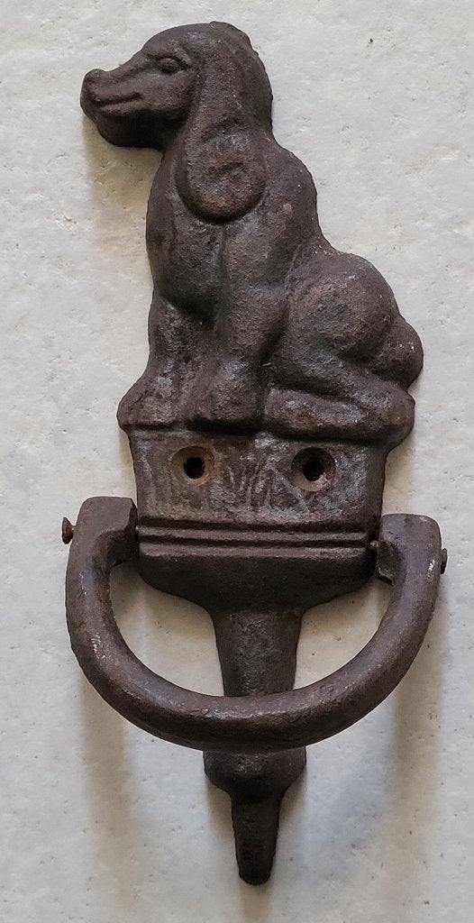 Gietijzeren deurklopser, Doe-het-zelf en Bouw, Hang- en Sluitwerk, Ophalen, Gebruikt, IJzer, Klink of Kruk