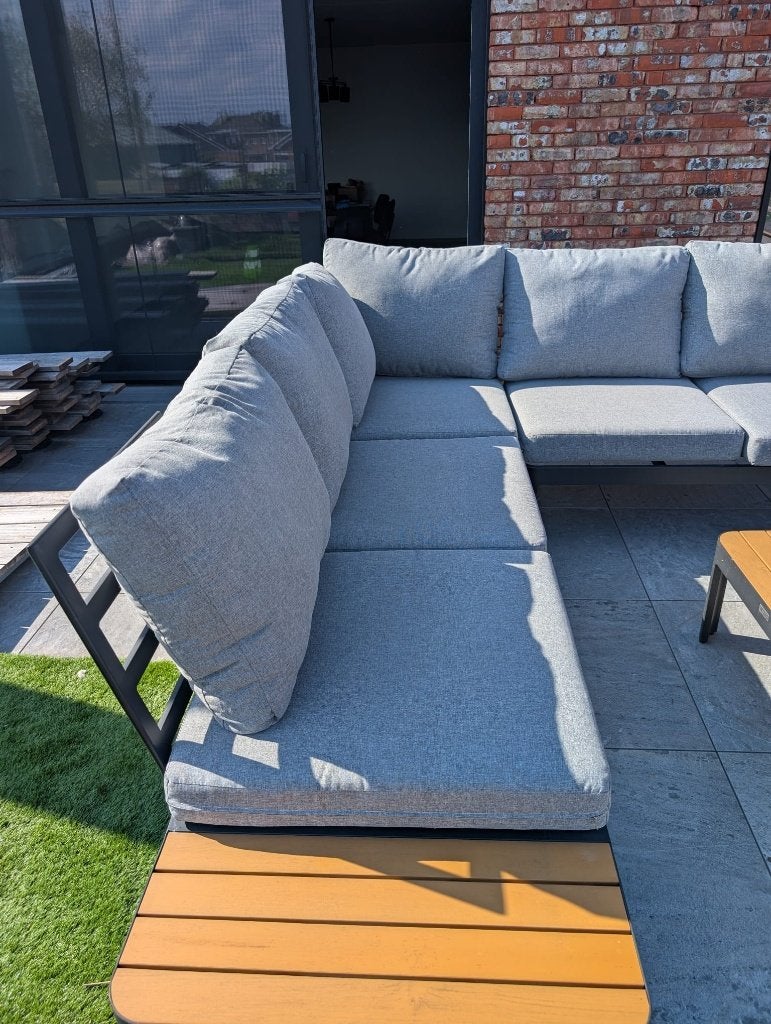 Vinci Loungeset 5 zit GERESERVEERD, Tuin en Terras, Tuinsets en Loungesets, Ophalen, 5 zitplaatsen, Bijzettafel, Aluminium