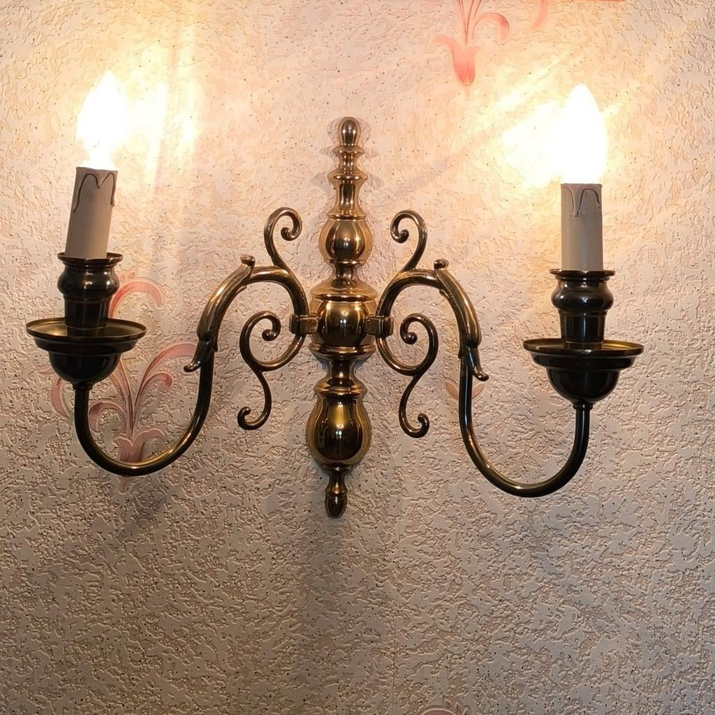 Double chandelier laiton, Enlèvement