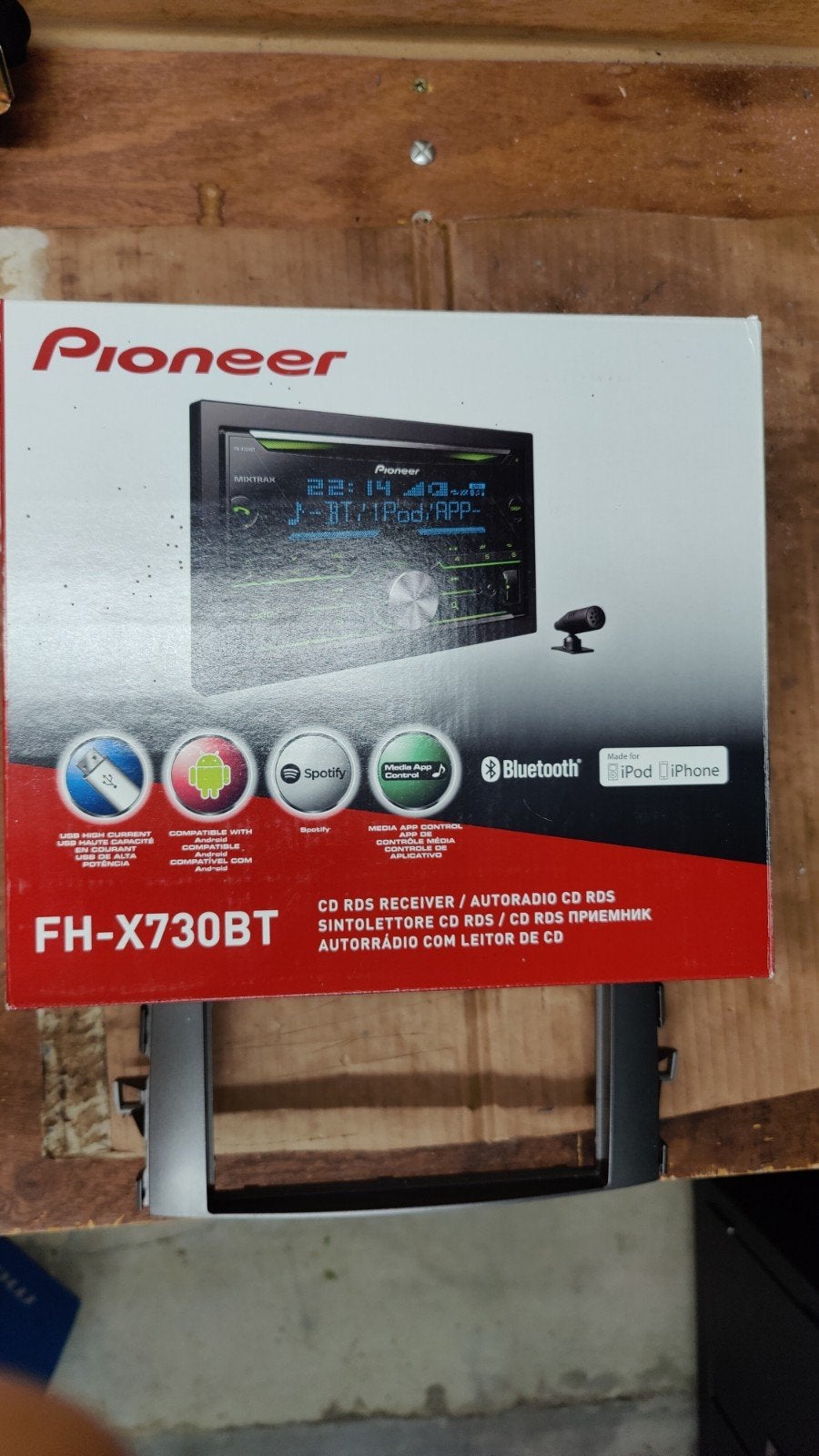 Pioneer autoradio + actieve Subwoofer, Ophalen, Gebruikt