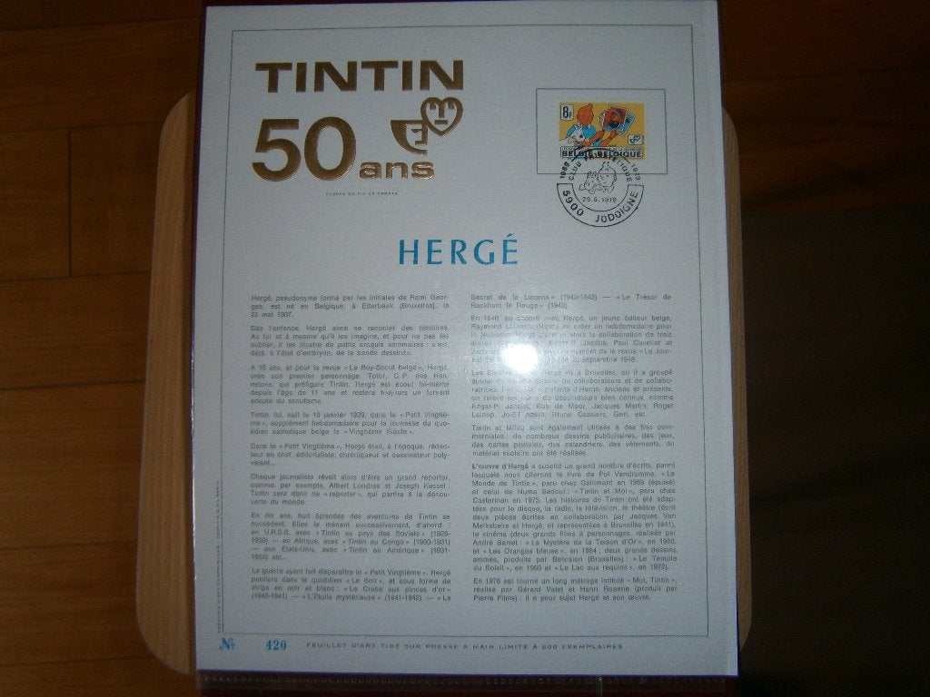 TINTIN, Enlèvement ou Envoi