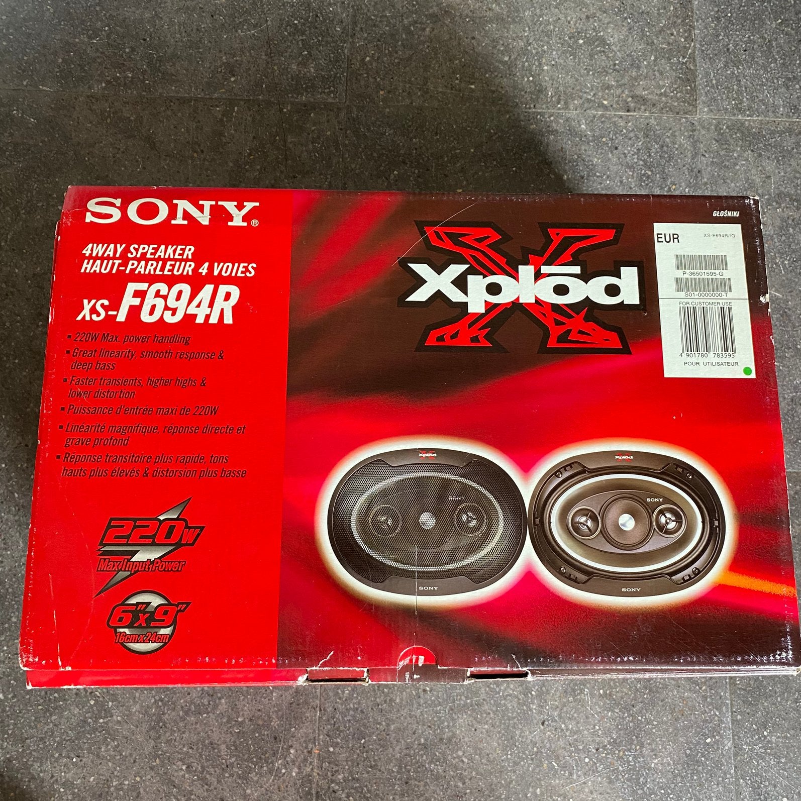 Sony xploid boxen, Ophalen, Zo goed als nieuw