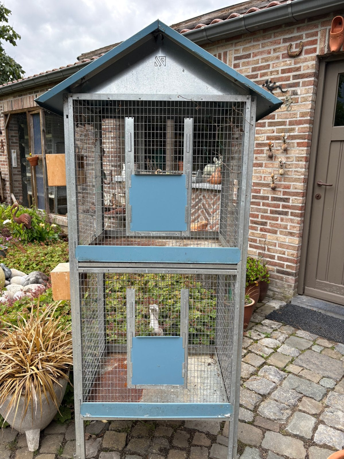 Vogelkooi / kweekkooi, Ophalen, Gebruikt, Metaal, Vogelkooi