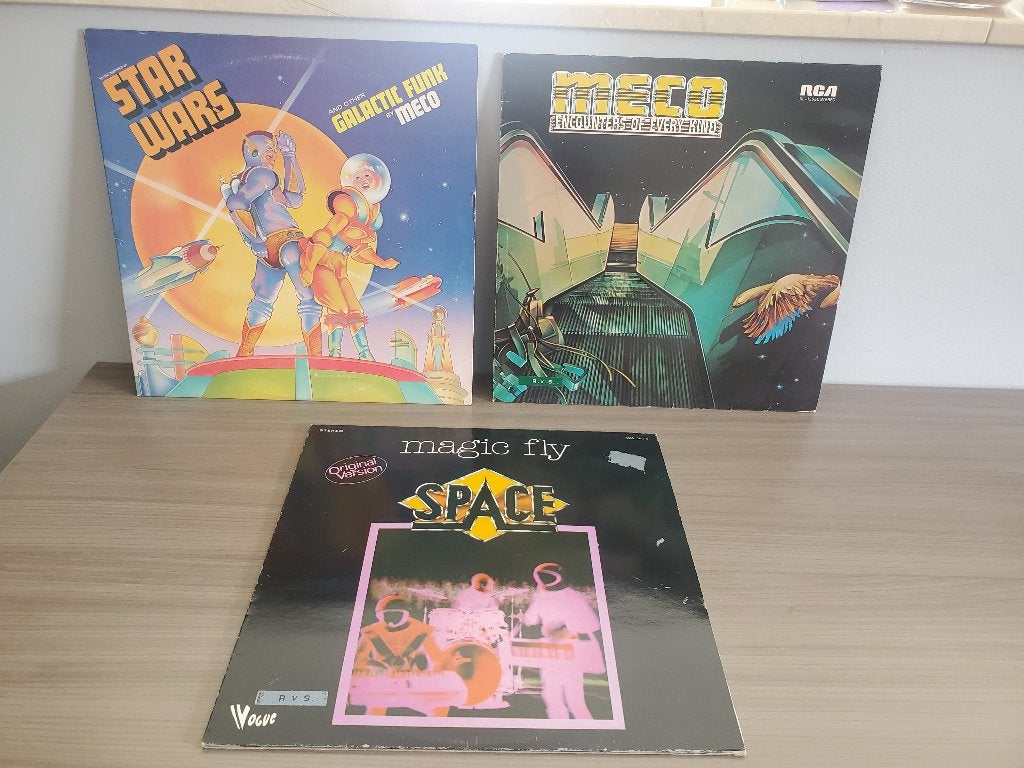Lot de 3 disques 33 tous espace star wars rare faire offre, Cd's en Dvd's, Ophalen of Verzenden, Gebruikt