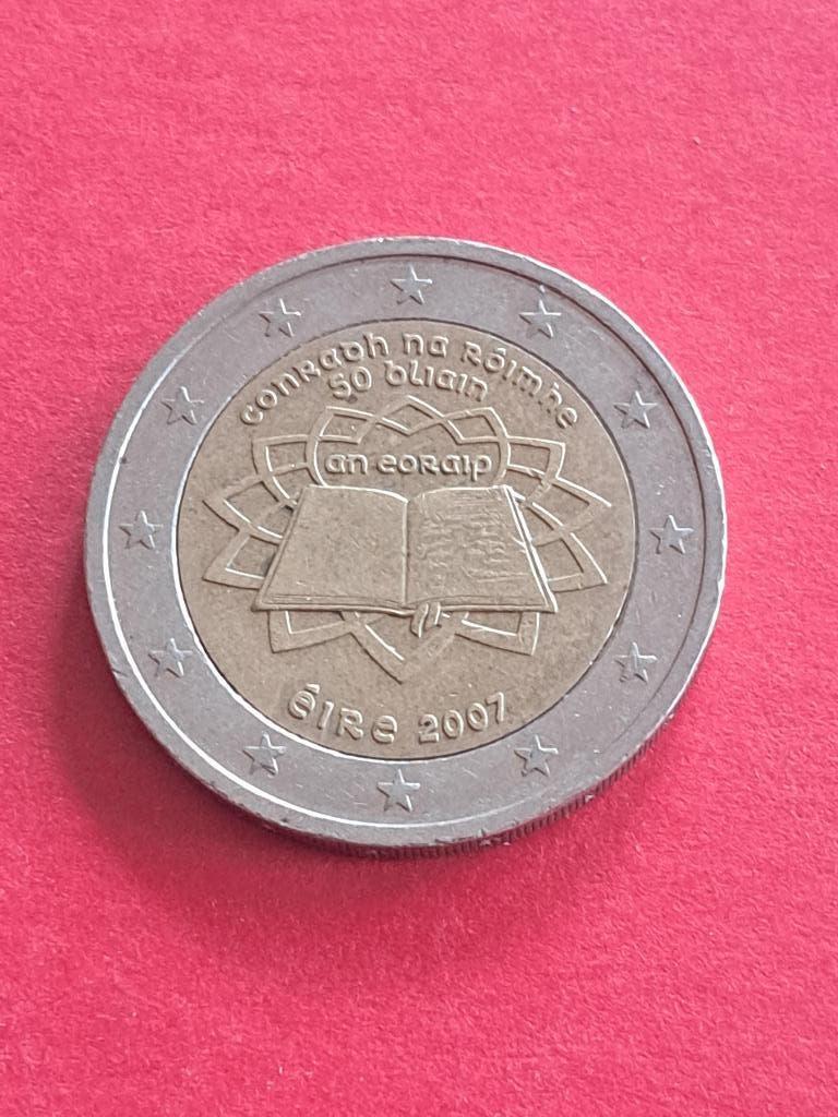 2007 Ierland 2 euro 50 jaar Verdrag van Rome, Verzenden, Ierland, 2 euro, Losse munt