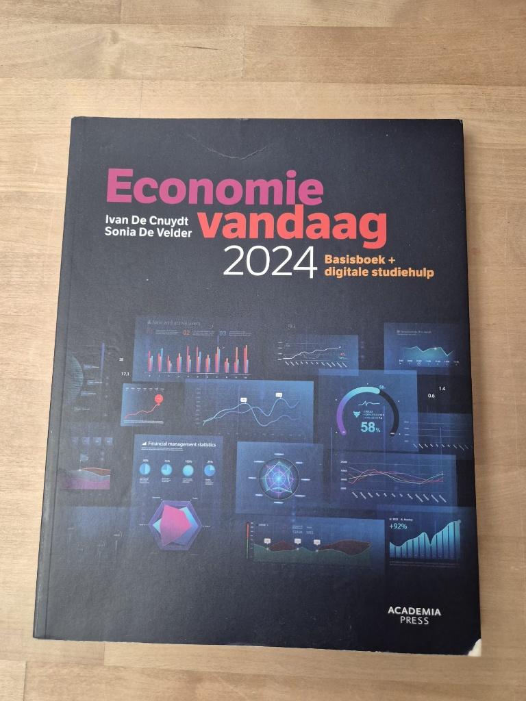 Economie vandaag 2024, Boeken, Studieboeken en Cursussen, Ophalen of Verzenden, Gelezen, Hogeschool, Ivan De Cnuydt; Sonia De Velder