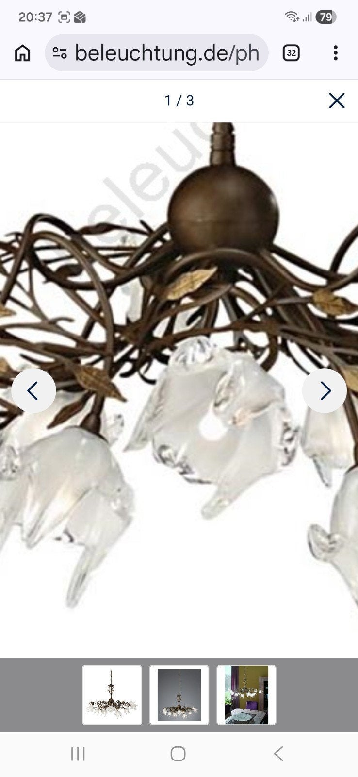 Philips Massive Kroonluchter INDY, Huis en Inrichting, Lampen | Kroonluchters, Ophalen