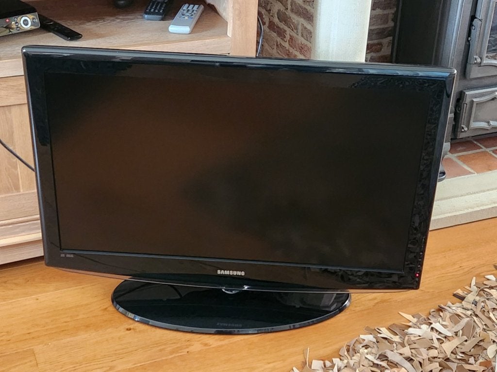 Prachtige LCD tv van Samsung zwart in goede staat, 80 à 100 cm, Enlèvement, Utilisé, Samsung