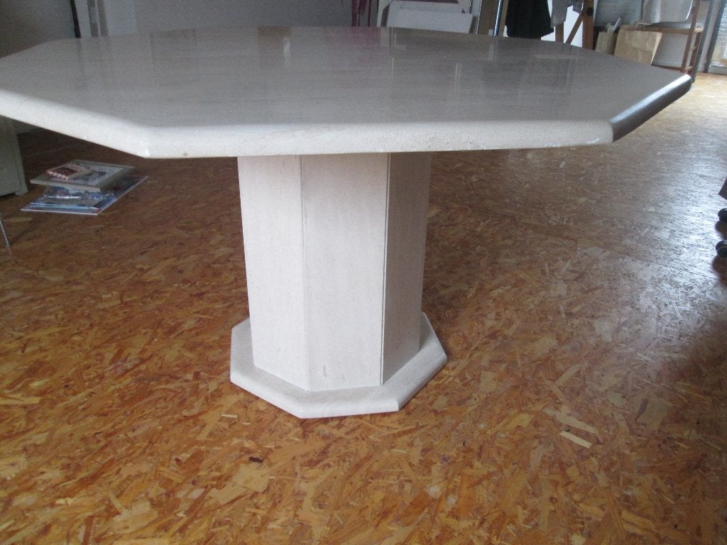table hexagonale 1m30 de diamètre et 74 cm de hauteur, Enlèvement, Utilisé