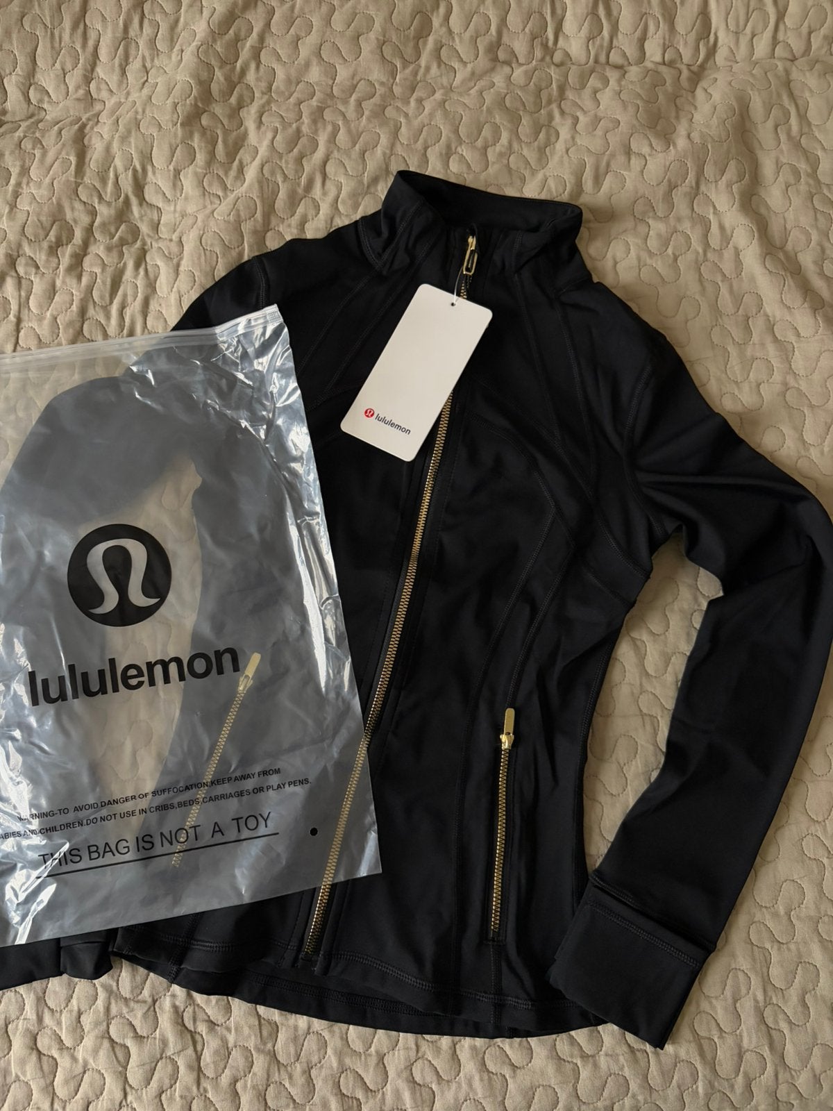 Lulu Lemon | Gold Zip, Kleding | Dames, Ophalen of Verzenden, Zo goed als nieuw