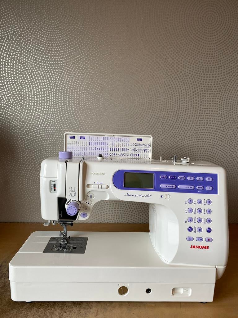 SEMI INDUSTRIE NAAIMACHINE JANOME 6500P IN NETTE STAAT, Ophalen of Verzenden, Gebruikt, Naaimachine, Janome