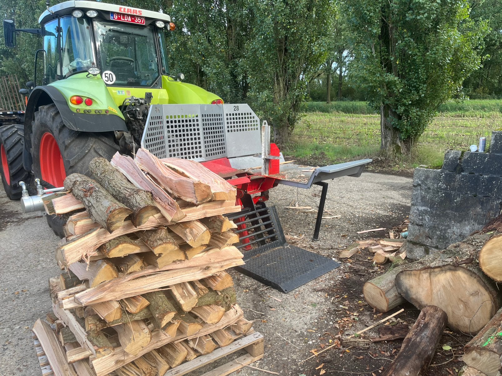 Eik op meterstukken, Tuin en Terras, 6 m³ of meer, Ophalen, Eikenhout, Stammen